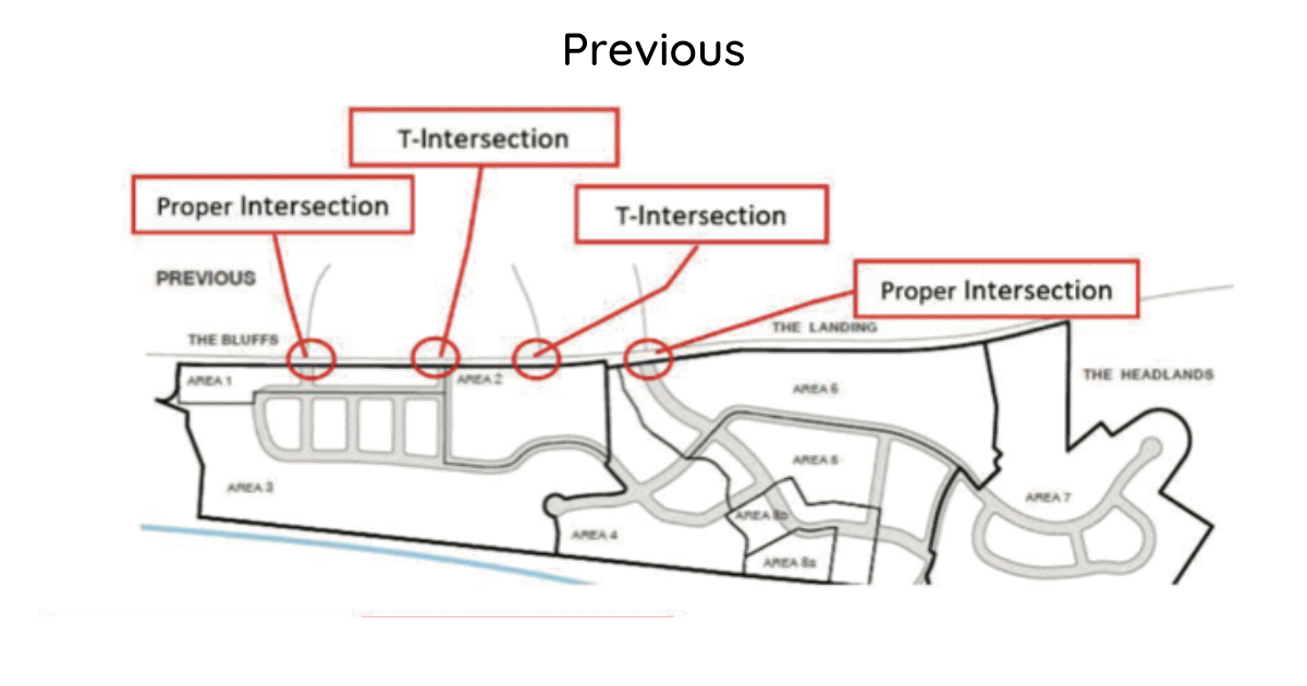 Archive photograph: Changes to the road planning in Royal Beach and the intersections at Metchosin Road.