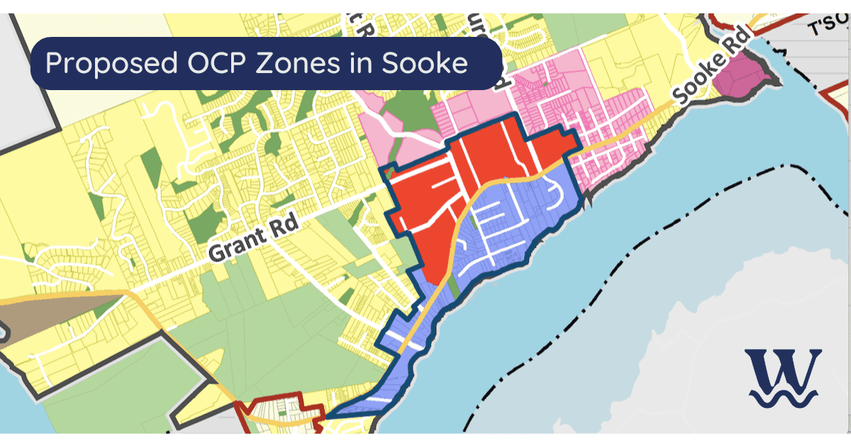 Archive photograph: Proposed zoning map for Sooke.