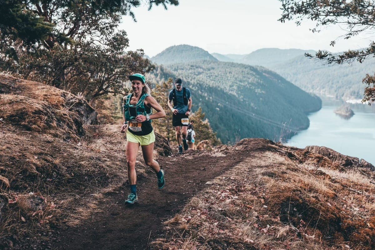 Archive photograph: Lindsay Cristante running through Finlayson Arm, with a smile. (📸 Matt Cecill, contributed)the Finlay
