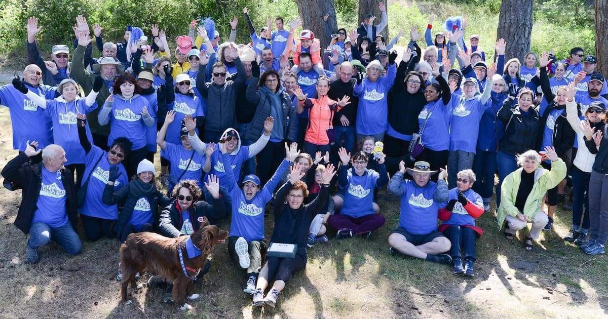 Archive photograph: Scleroderma fundraising walk